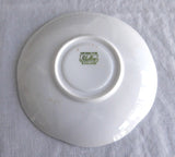 Shelley England 2 Saucers Only Pole Star and Polka Dot Turquoise