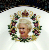 Queen Elizabeth II Diamond Jubilee Cup And Saucer English Bone China 2012 - Antiques And Teacups - 4