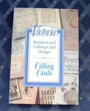 Book Victoria Magazine's Calling Cards Hardback Gorgeous Photos 1992 Card Design - Antiques And Teacups - 1
