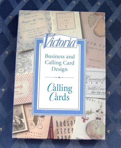 Book Victoria Magazine's Calling Cards Hardback Gorgeous Photos 1992 Card Design - Antiques And Teacups - 1