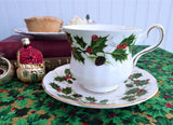 Cup And Saucer Christmas Royal Grafton Noel Holidays 1950s England